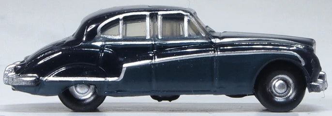 Oxford Diecast NJAG8003 1956 Jaguar MKVIII Sedan - Assembled -- Indigo Blue, Cotswold Blue, N Scale