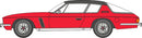 PREORDER Oxford Diecast N NJI003 Jensen Interceptor Mark III, Assembled, Flag Red, Black