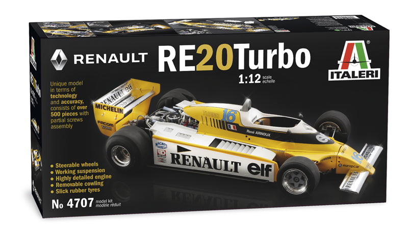 Italeri 4707 - SCALE 1 : 12 RENAULT RE 20 Turbo