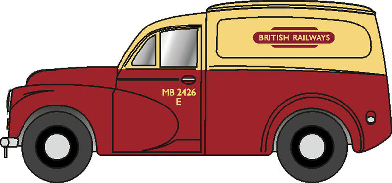 PREORDER Oxford Diecast N NMM059 Morris Minor 1000 Van, British Railways