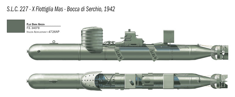 Italeri 5621 S.L.C. MAIALE with crew 1:35
