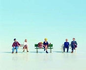 Noch N 36530 Seated People with Bench Set