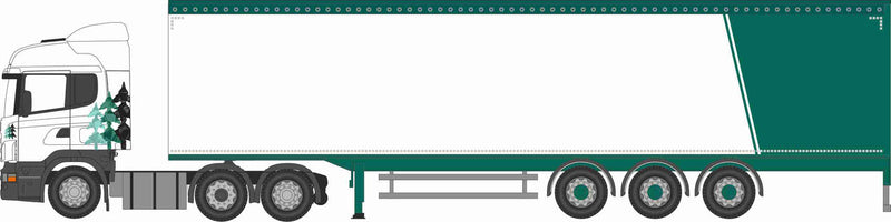 PREORDER Oxford Diecast N NSHL03WF Scania Highline Walking Floor with Trailer, A W Jenkinson