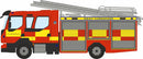 PREORDER Oxford Diecast N NVEO001 Volvo FL Emergency One Ladder Truck, West Yorkshire Fire & Rescue