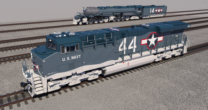 PREORDER Broadway Limited Imports HO 9874 GE ES44AC Diesel Locomotive with Smoke, US Navy