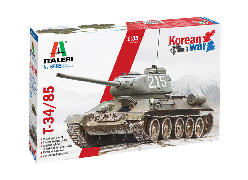 Italeri 6585 - SCALE 1 : 35 T-34/85 Korean War