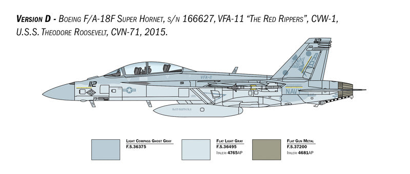 Italeri 2823 - SCALE 1 : 48 F/A-18F Super Hornet U.S. Navy Special Colors