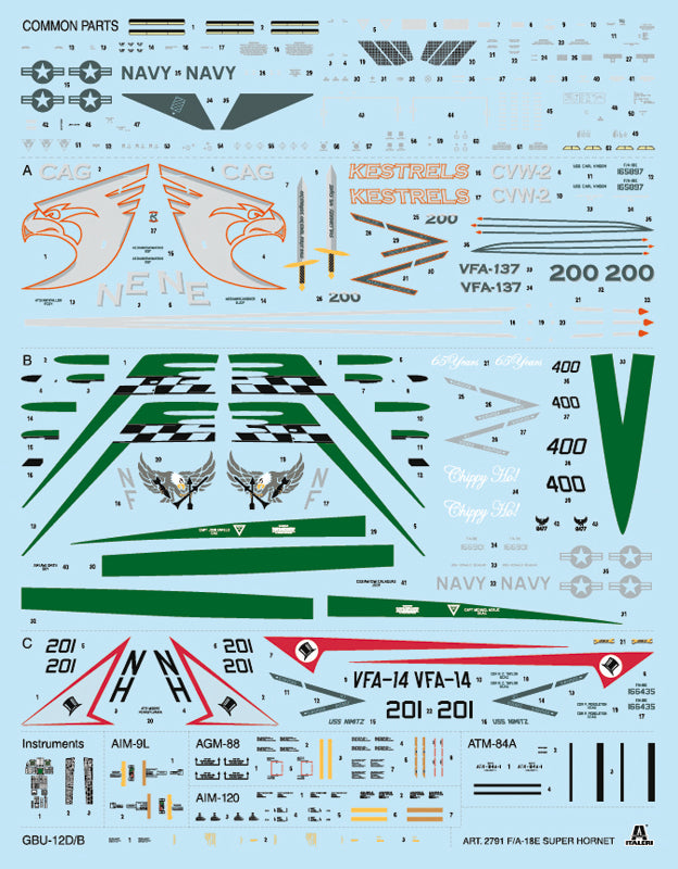 Italeri 2791 - SCALE 1 : 48 F/A-18 E SUPER HORNET