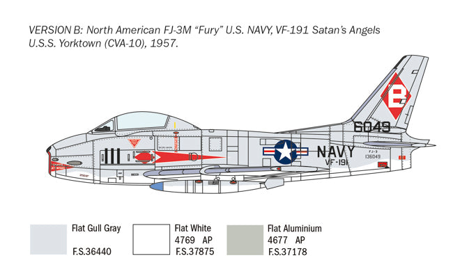 Italeri 2811 - SCALE 1 : 48 North American FJ-2/3 Fury