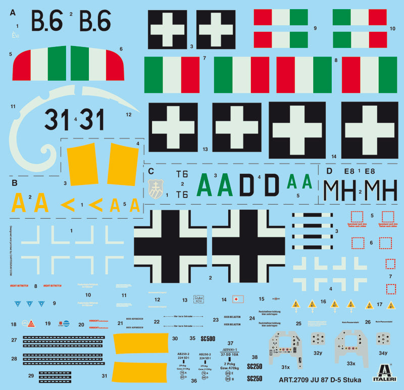 Italeri 2709 - SCALE 1 : 48 Ju 87 D - 5 Stuka