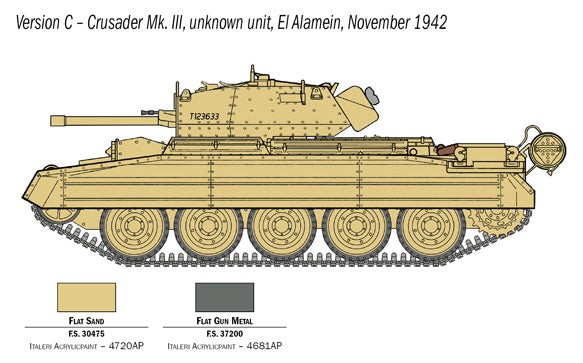 Italeri 6592 - SCALE 1 : 35 Crusader Mk. III with British Crew