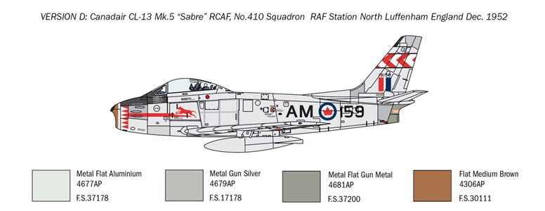 Italeri 2799 - SCALE 1 : 48 F-86E Sabre