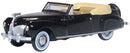 Oxford Diecast HO 87LC41006 1941 Lincoln Continental, Black/Tan