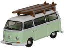 Oxford Diecast N NVW007 Volkswagen Minibus, Birch Green/White