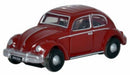 Oxford Diecast N NVWB002 Volkswagen Beetle, Ruby Red