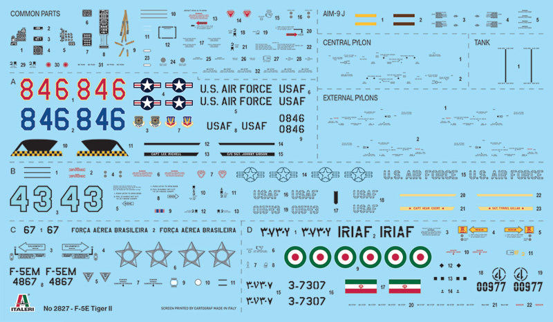 Italeri 2827 - SCALE 1 : 48 F-5E Tiger II