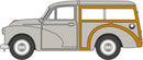 Oxford Diecast N NMMT009 Morris Minor Traveller, Smoke Grey