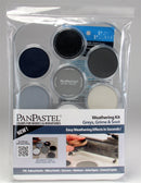 PanPastel 30702 7-Colors Weathering Kit, Greys, Grime, and Soot Mix