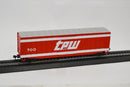Value Trains USA HO 10097 Boxcar, Toledo Peoria & Western RED 1970s