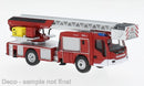 PREORDER Brekina HO PCX871072 Magirus M32L-AS Fire Ladder Truck, Assembled, Fire Department (red, white, yellow, German Lettering)