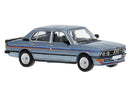 PREORDER Brekina HO PCX871606 1980 BMW M535 Coupe, Assembled, Metallic Light Blue, Blue, Red
