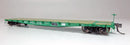 PREORDER Rapido 138014A HO Class F30A 50' Flatcar - Ready to Run -- Penn Central (Jade Green, white)