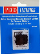 Peco HO/N PL26W Passing Contact Switch White Lever