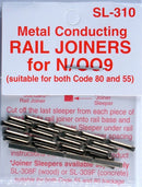 Peco N SL310 Metal Conducting Rail Joiners for both Code 55 and 80 (24)