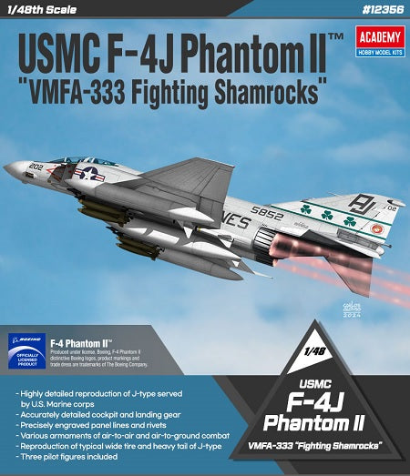 Academy Models 12356 1:48 F-4J Phantom II VMFA-333 "Fighting Shamrocks" USMC