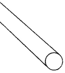 Plastruct 90292 AR-4H Clear Acrylic Round Rod, 1/8" (30)