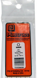 Plastruct 90606 Styrene Tubing - Round -- 1/4 x 15" Long pkg(7), All Scales
