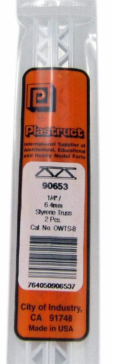 Plastruct 90653 OWTS-8 Styrene Open Web Truss, Warren Style 2 (2)