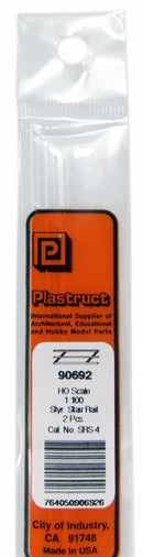 Plastruct 90692 (1:100) Styrene Stair Rail, HO Scale