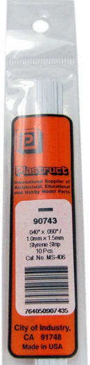 Plastruct Inc 570-90743 Sty Rect .040x.060"   10/