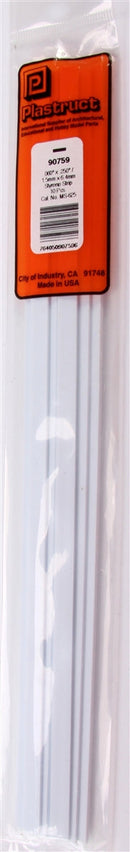 Plastruct 90759 MS-625 Solid Styrene Rectangular Strip, .250" (10)