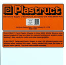Plastruct 91101 SSS-101 Plain White Styrene Sheet, .010" (8)