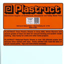 Plastruct 91108 SSS-125 Plain White Styrene Sheet, 1/8" (2)
