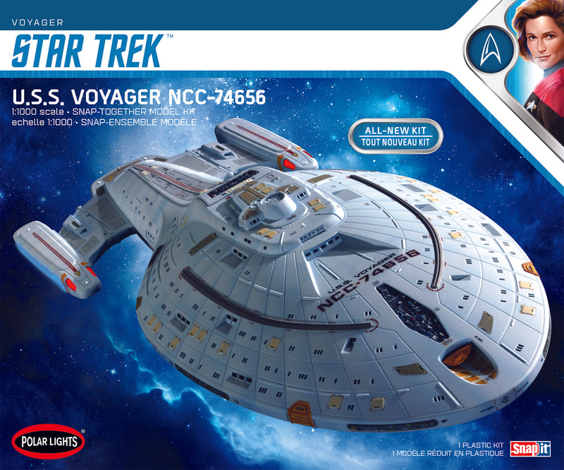 Polar Lights 1/1000 980 Star Trek: Voyager, USS Voyager NCC-74656 (Snap Kit)