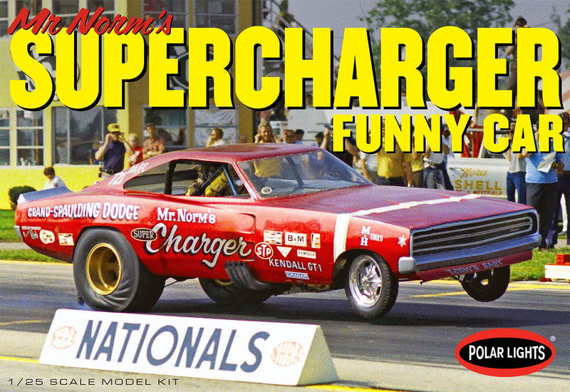 Polar Lights 1/25 989 Dodge Charger, Mr Norms Supercharger Funny Car