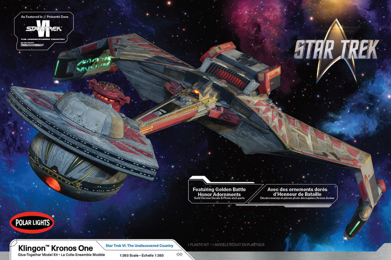 Polar Lights 1/350 997M Star Trek: The Undiscovered Country TOS, Klingon Kronos One