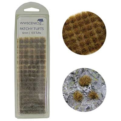 Peco W3T-AU6 Grass Tufts 1/4" 6mm, Autumn/Fall (103)