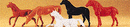 Preiser HO 10150 Assorted Horses (6)