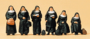 Preiser HO 10402 Nuns with Luggage (6)
