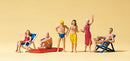 Preiser HO 10428 Beachgoers (3 Sitting, 3 Standing)