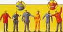 Preiser HO 10458 Federal Technical Workers 1990 (6)