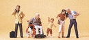 Preiser HO 10469 Passers-By and Wheelchair (5)