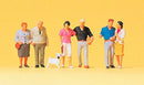 Preiser HO 10527 Couples Walking with Dog (7)