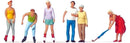 Preiser HO 10740 Skaters and Passers-By (6)