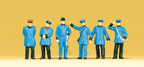 Preiser HO 12134 1900s Figures, Bavarian Railroad Personnel
