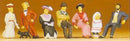 Preiser HO 12137 1900s People Sitting on Platform (7)